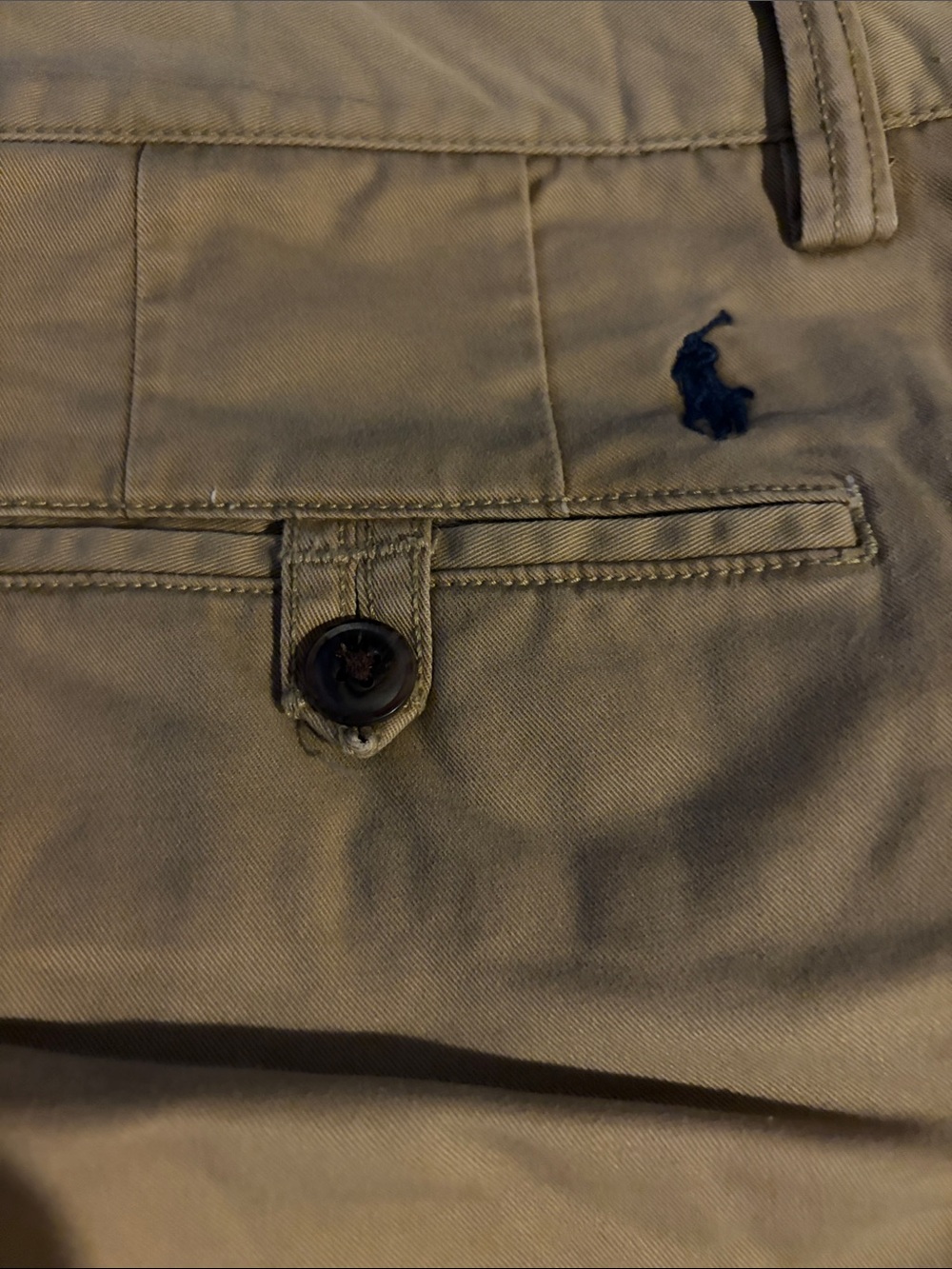 Men's Khaki Ralph Lauren Polo Cotton Blend Shorts - 34 - Picture 5 of 5
